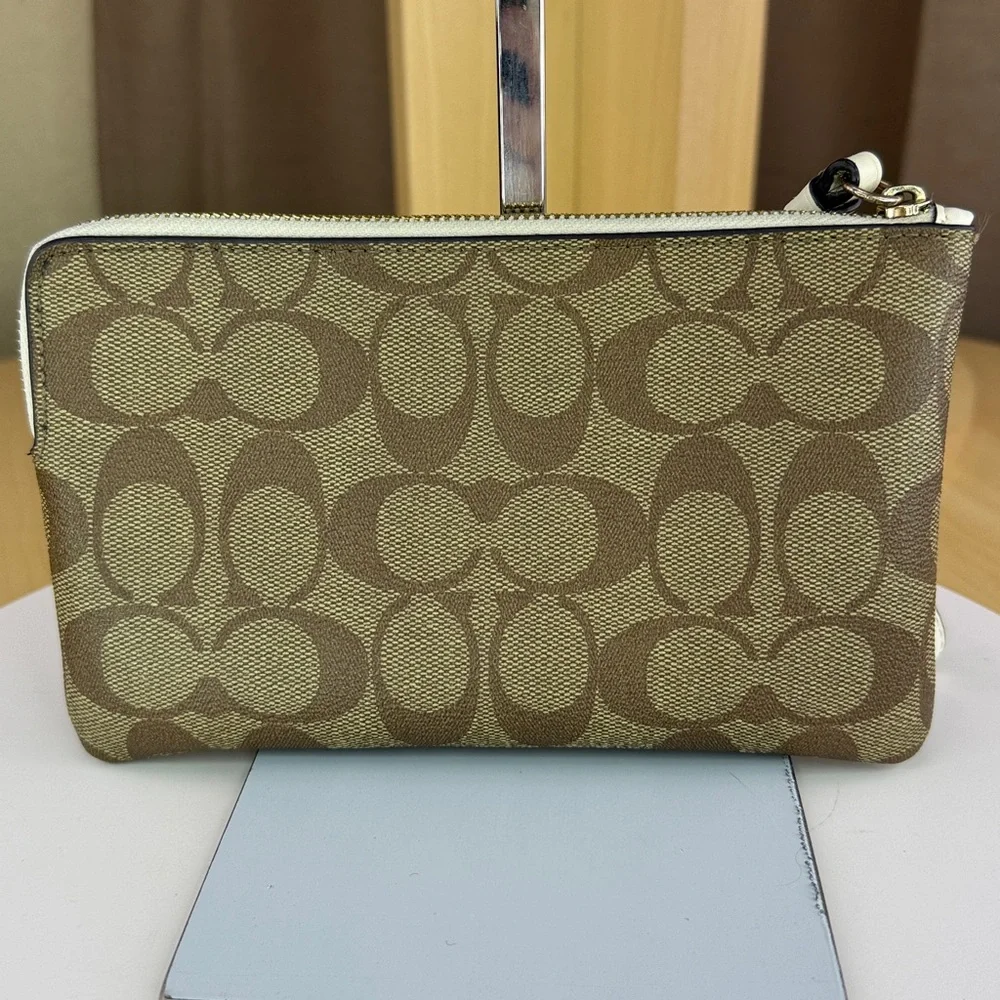 Coach Brown Signature Wristlet - Picture 5 of 6